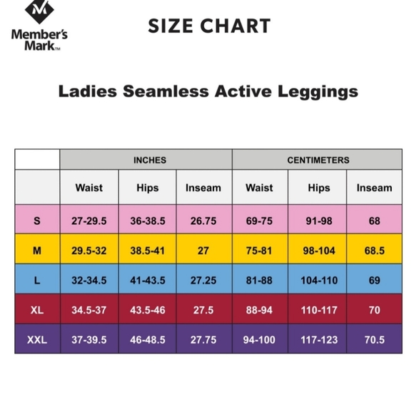 Members Mark leggings size small 2 pairs - Picture 5 of 6